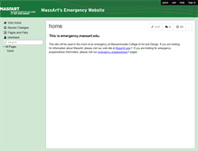 Tablet Screenshot of emergency.massart.edu